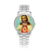 Jesus Sacred Heart Silver Watch